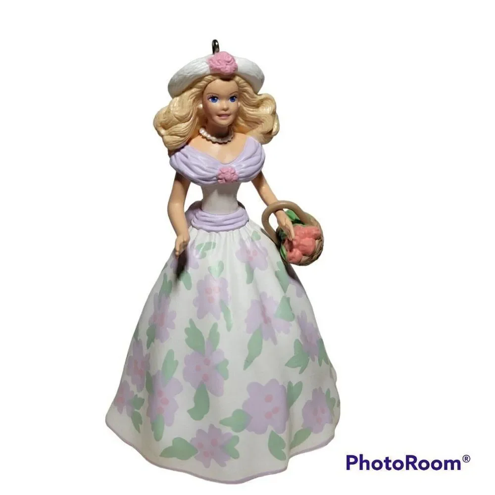 Hallmark Keepsake Ornament Springtime Barbie 1995 Easter Collection Christmas‎